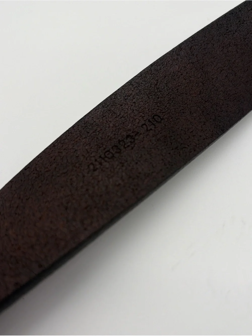 Vintage POLO RALPH LAUREN Leather Belt Mens 38 Brown Brass Buckle Oval Plaque